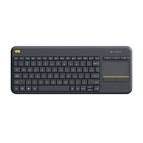 Logitech | K400 Plus | Keyboard with Trackpad | Wireless | NL | Black | USB port | 380 g - 3